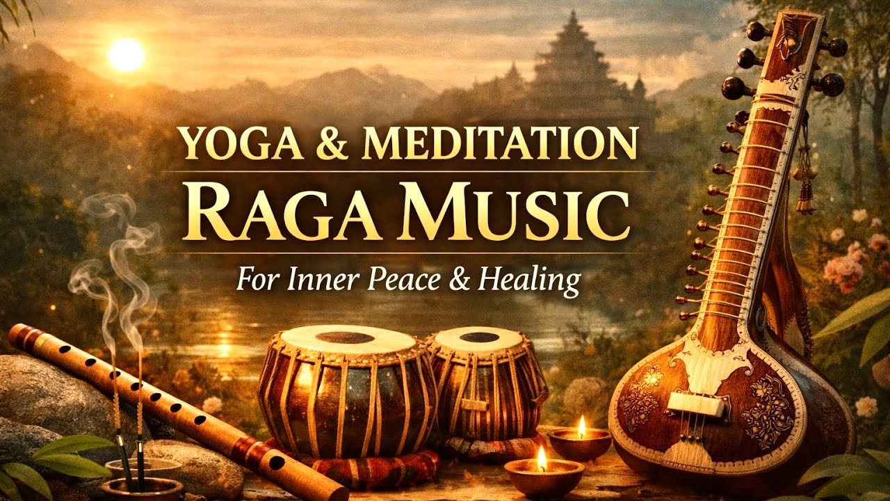 Yoga & Meditation Music | Indian Classical Raagas for Relaxation & Inner Peace | Flute, Sitar, Tabla