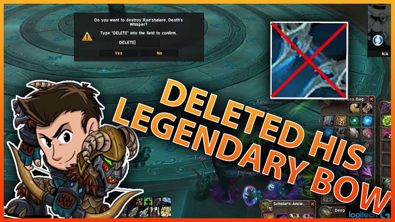 ROGERBROWN DELETED HIS LEGENDARY BOW?!| Daily WoW Highlights #165 |