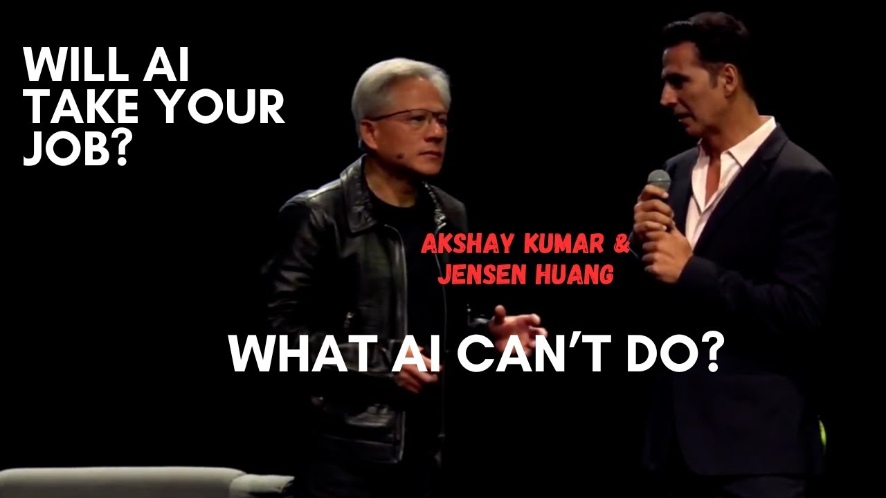 Is AI going to take your job? Nvidia CEO Jensen Huang responds to Akshay Kumar @NVIDIA summit India