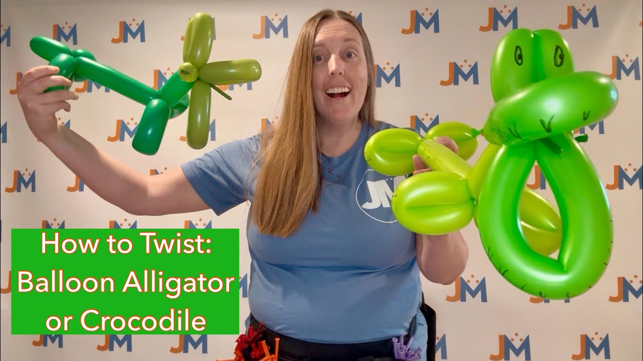 17. Balloon Alligator or Crocodile Tutorial: How to Twist a Balloon Alligator or Crocodile 