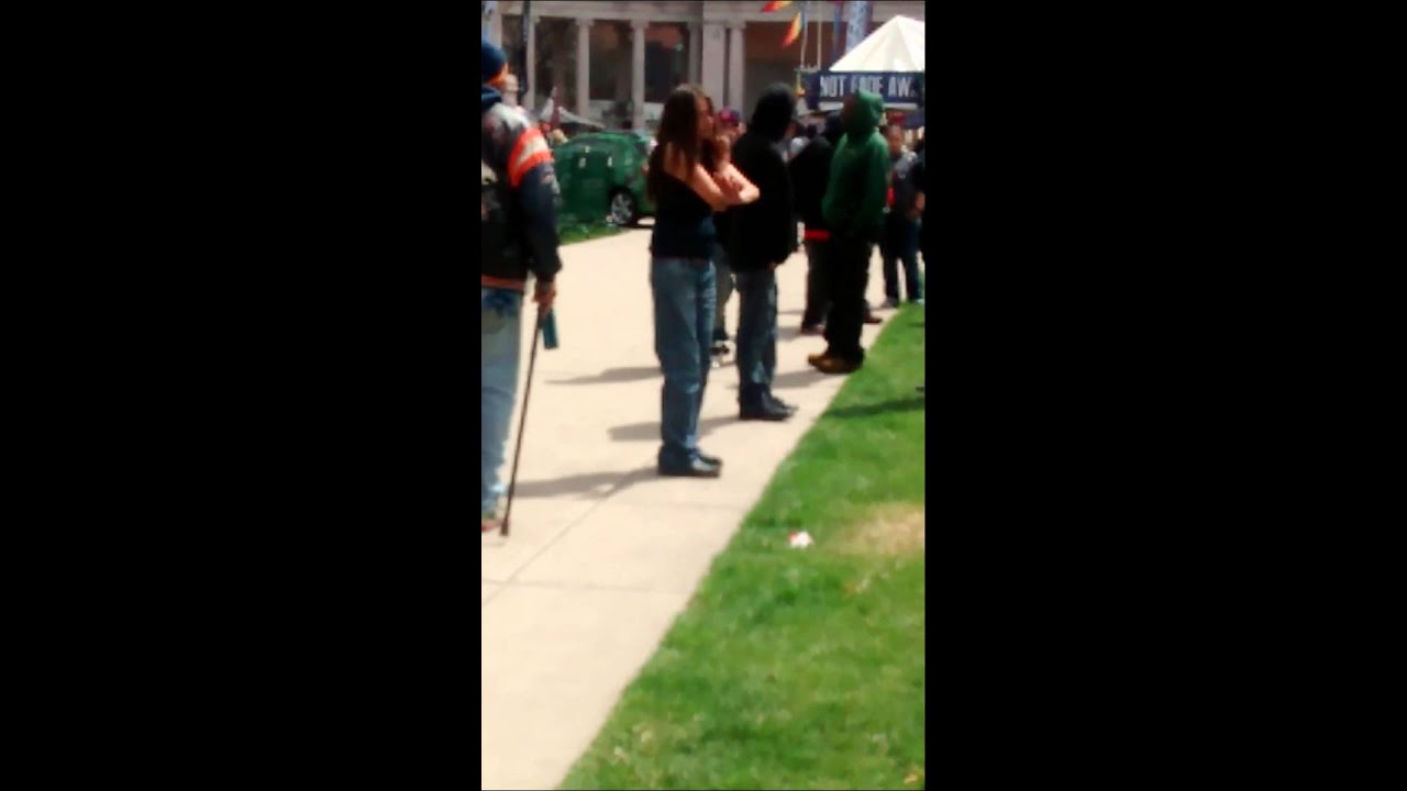 Epic Dancing Fail - Denver Civic Center 420 rally