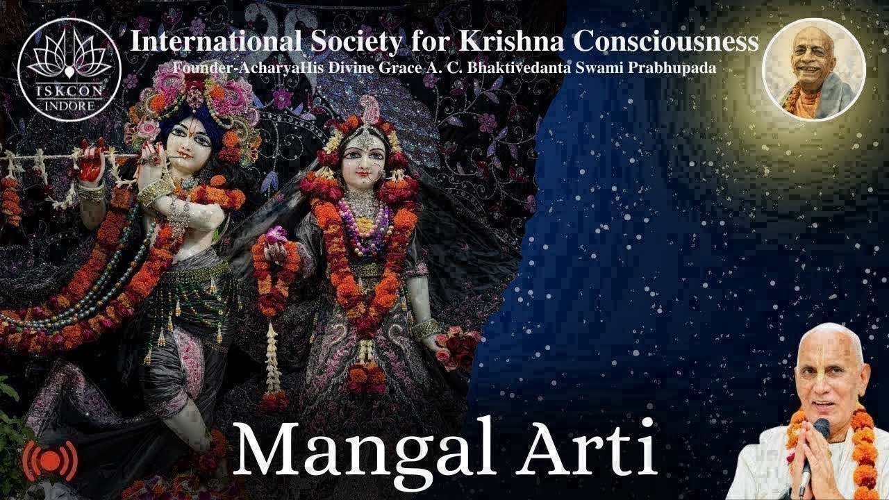 🌸Glorious Monday 10th Feb  2026 | Maṅgala Ārati Darśan | Sri Sri Radha Govind Ji | ISKCON Indore