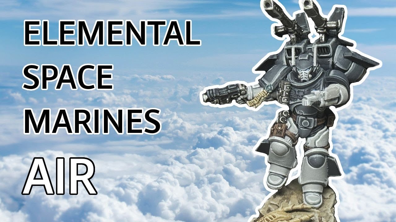 Kitbashing and Painting Elemental #spacemarines from #warhammer40k  Part 4 - Air