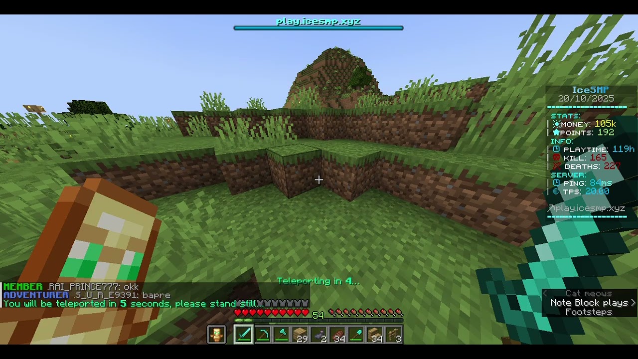 Minecraft ice smp roaming around kalinux city