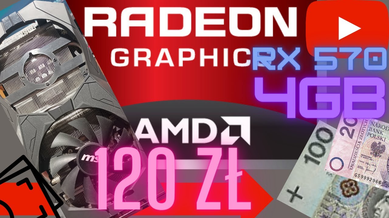Radeon RX 570 4GB za 120 zł ? okazja sprawdzamy czy działa :) cinebench r15 GTA5 szybkie sprawdzenie