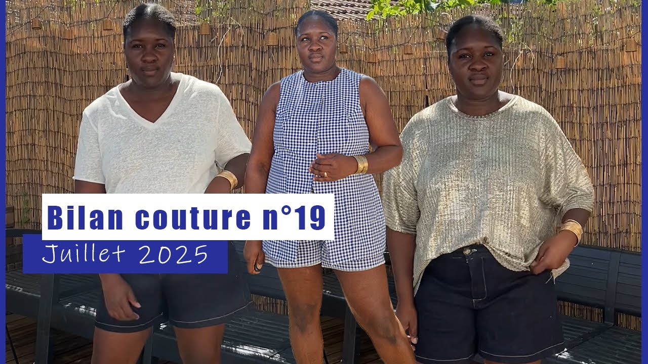 Bilan couture de Juillet (Atelier Scammit, Just Patterns, Fibremood etc...)