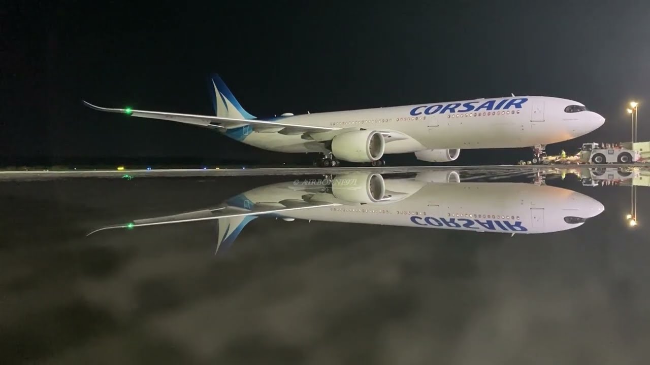 HD Push and start Corsair International AIRBUS A330-900NEO Pole Caraïbes