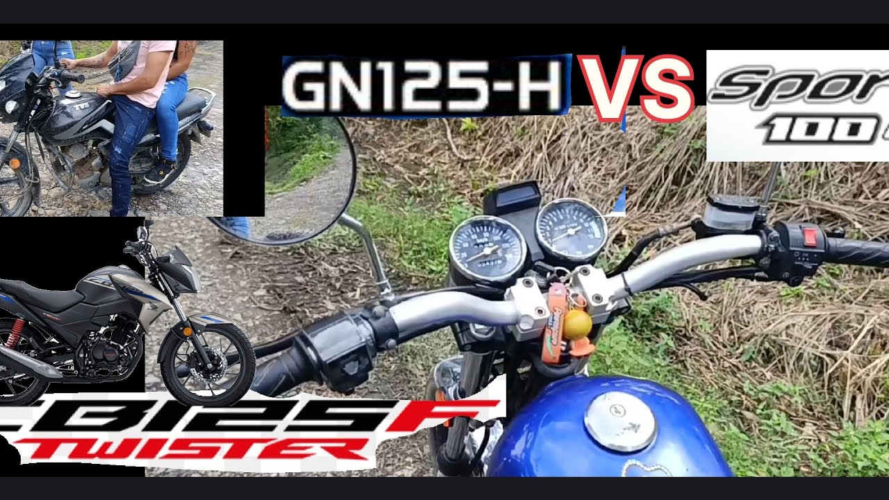 SUZUKI GN125 H vs TVS SPORT 100 vs HONDA CB125 F