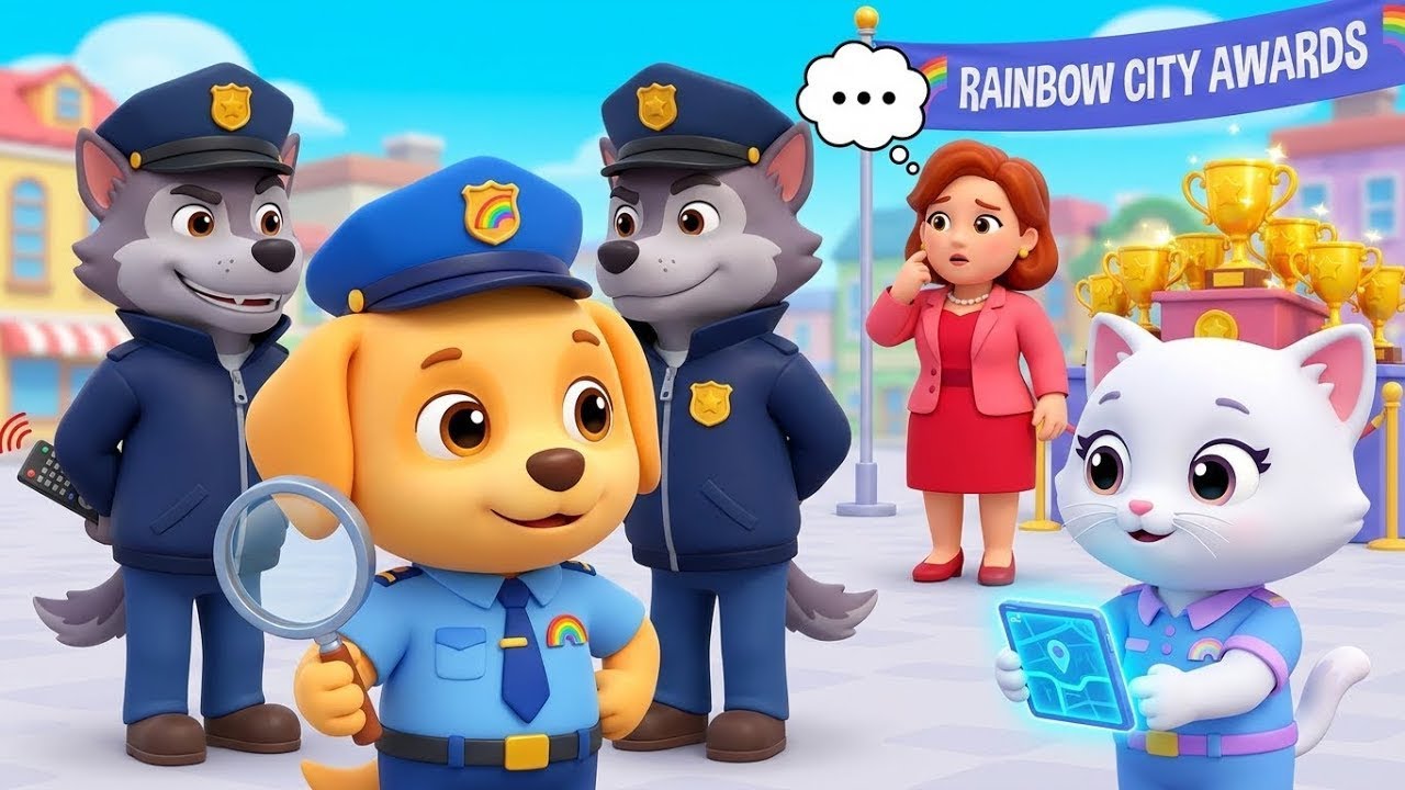The Double Officer Mystery! 👮 Stranger Danger | Kids Cartoon - Sheriff Golden 🚔