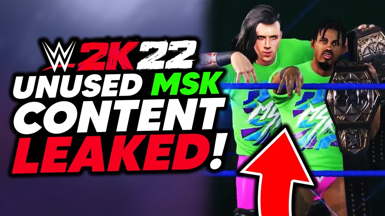 WWE 2K22: NEW Unused MSK Content LEAKED Ft. Entrance, Championships, Render & More!