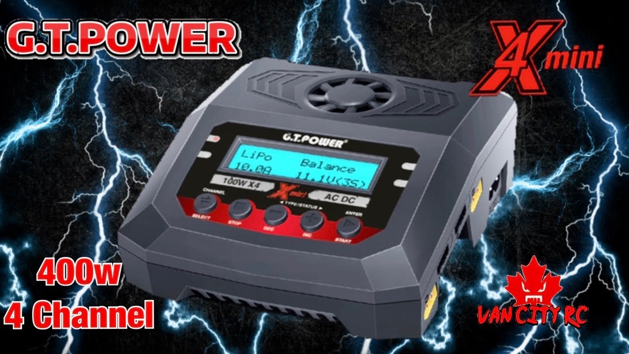GT Power X4 Mini 4 Channel 400w Battery Charger