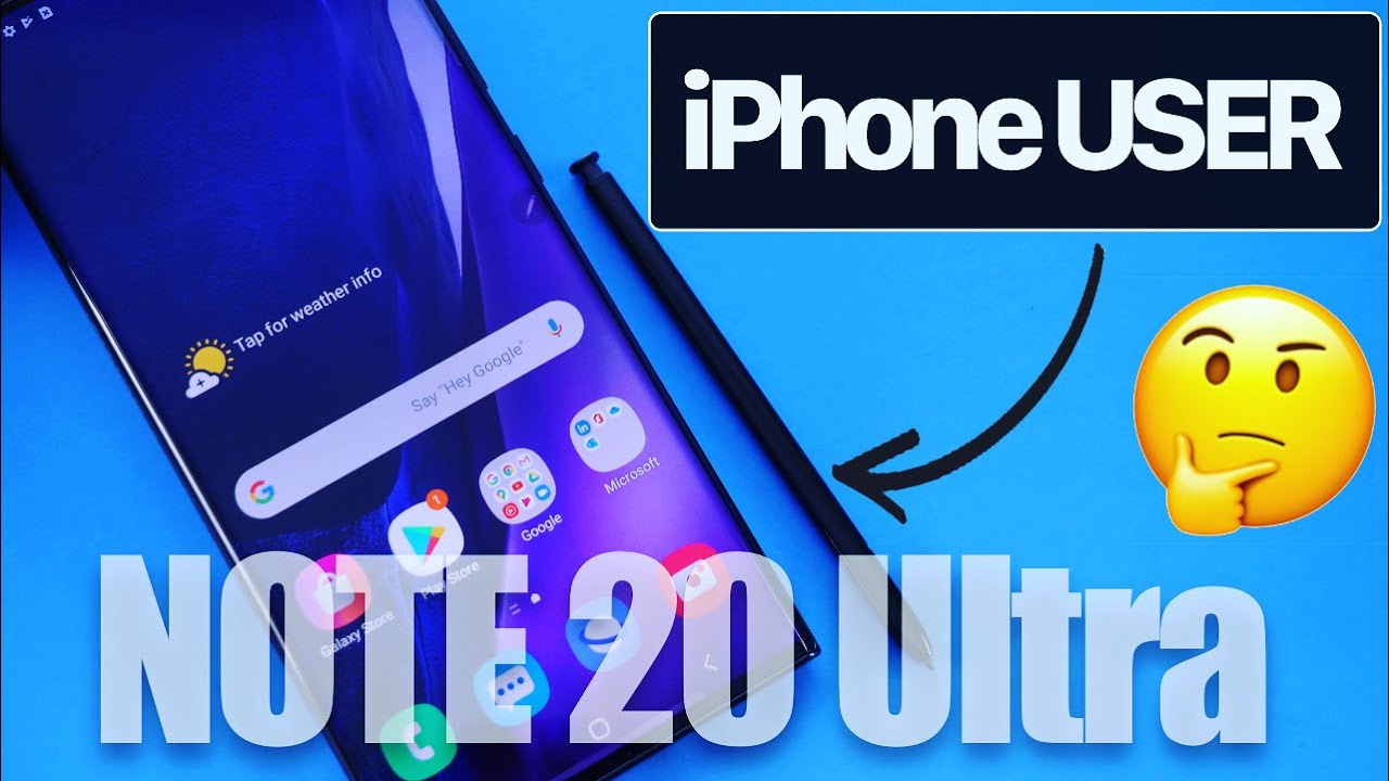 Galaxy Note 20 Ultra Mystic black (iPhone User perspective )