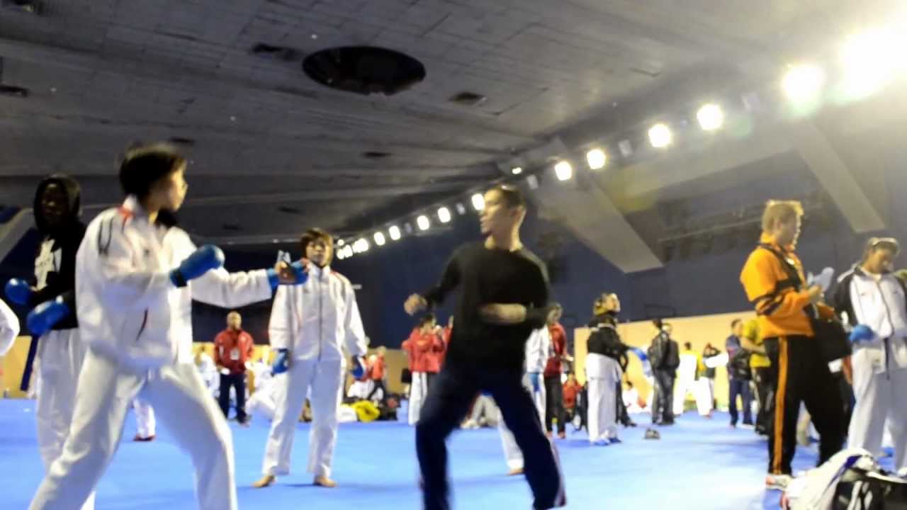 Warm up area - Japan Kumite Team - 2012 World Karate Championships | WORLD KARATE FEDERATION