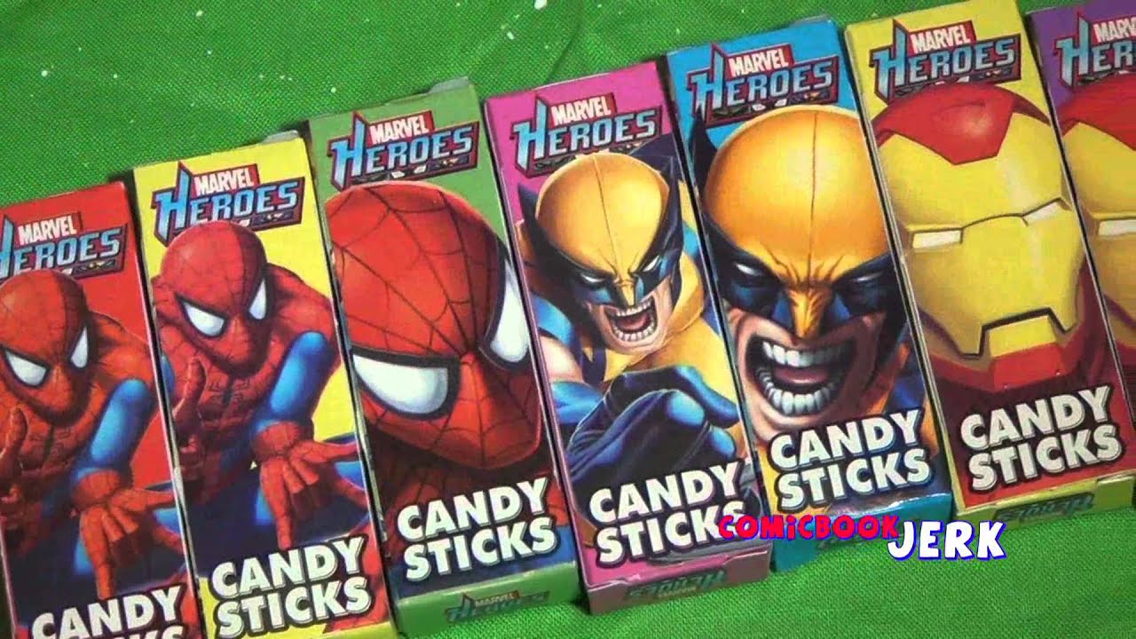 Super Cheapo Treasures Marvel Heroes Candy Sticks