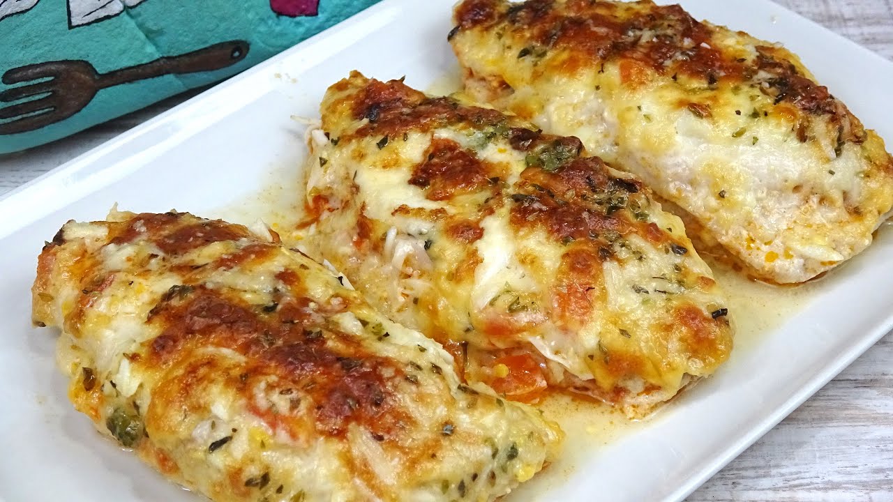 FILETES DE POLLO RELLENO, AL HORNO! Fácil y Rico🤩STUFFED CHICKEN FILLET
