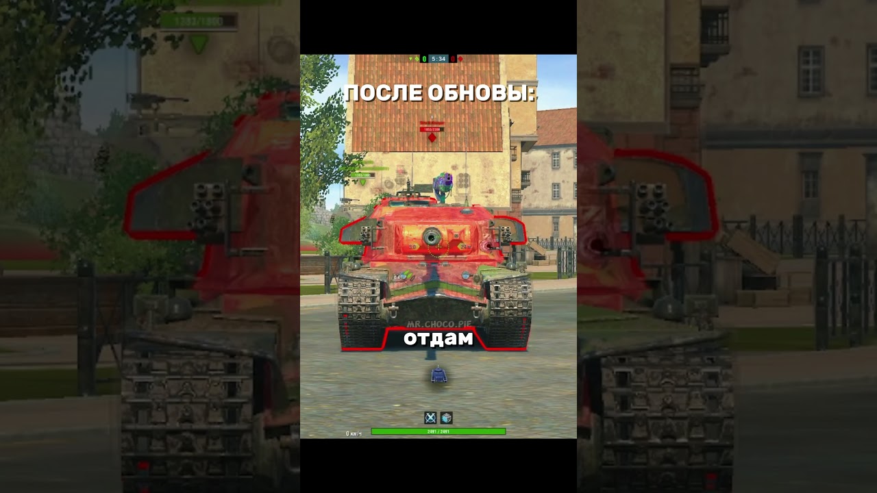 Обзор на Strv K до/после обновы (рофл обзор) #танксблиц #wotblitz #танки #tanksblitz #мем #shorts