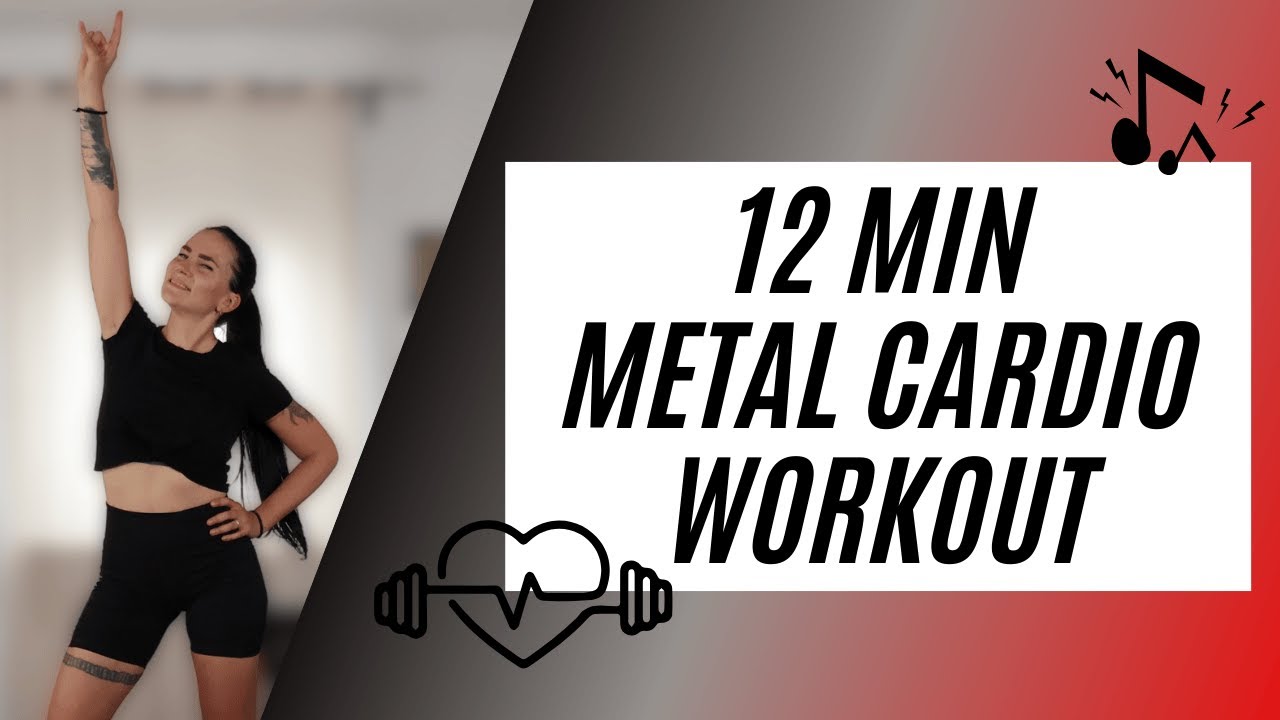 12 MIN METAL CARDIO DANCE  WORKOUT - NO EQUIPMENT - JUST MOVING🔥