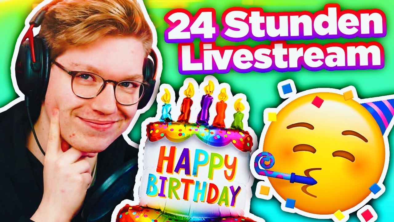 (3/3) 🔴 24 Stunden Livestream in meinen 18. Geburtstag! 🥳❤️🎉