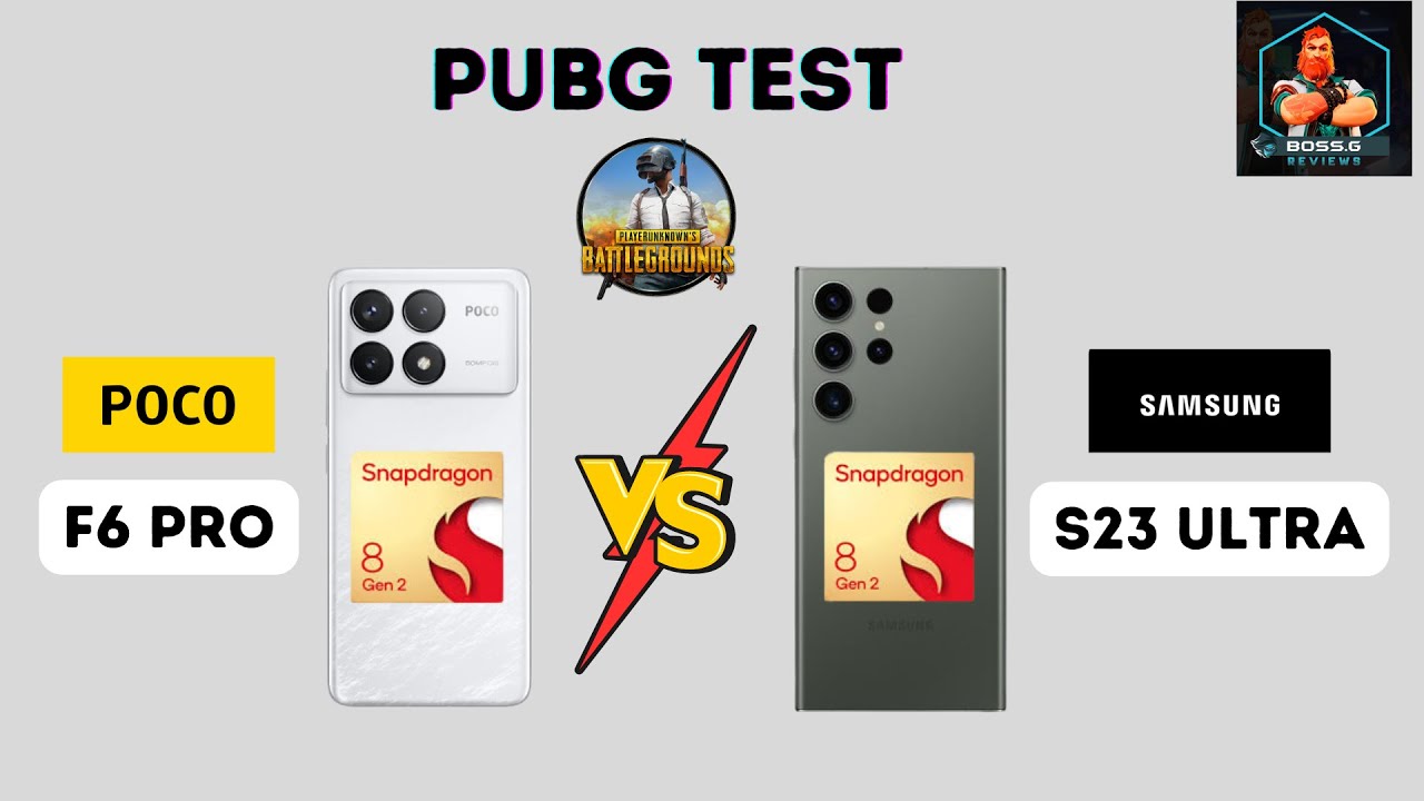 Poco F6 Pro vs Samsung S23 Ultra PUBG Test: Live FPS Meter, Sceen Recording, Heating & Battery🔥