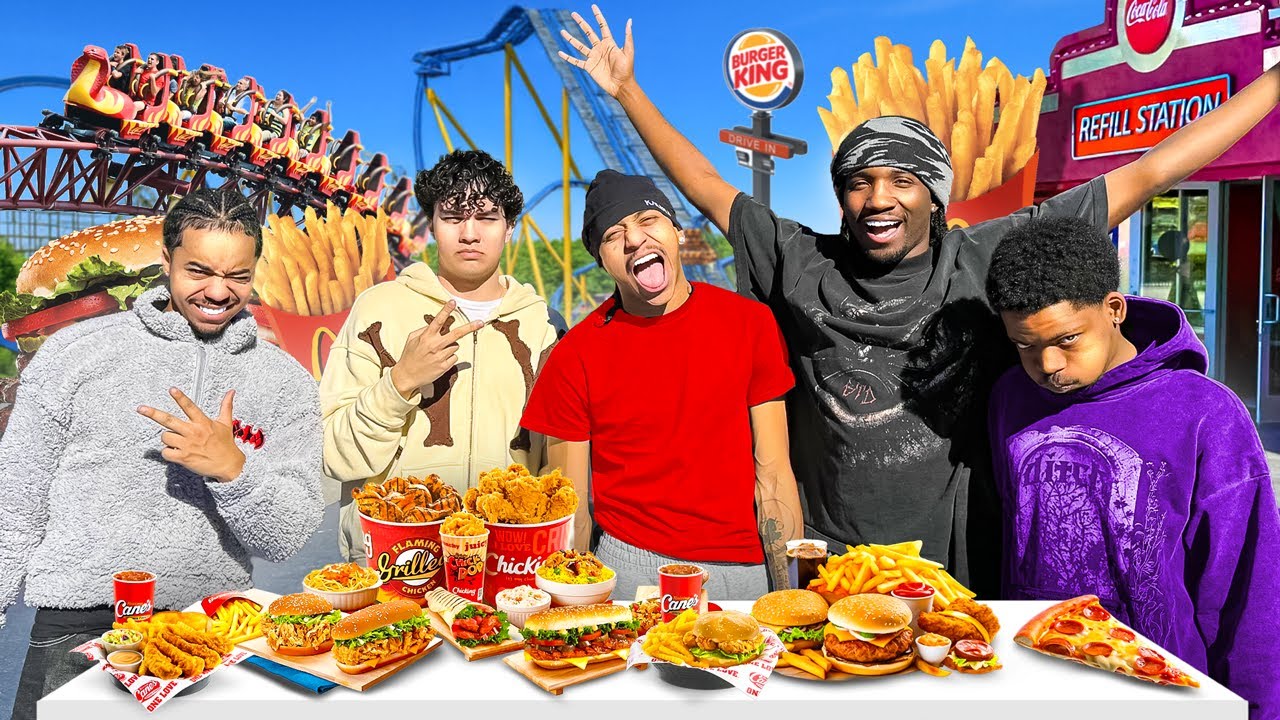 We Tried The Hardest Fast Food Challenge At Six Flags!