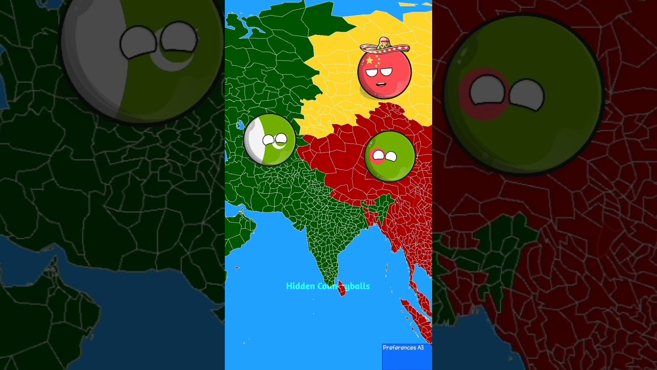 WORLD RESTART 😱 wait for #india  #pakistan #countryballs #map #shorts