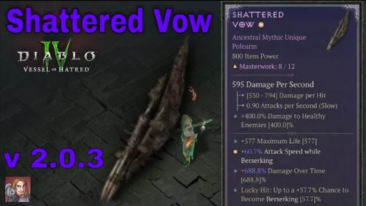 Diablo IV Mythic Uniques - Shattered Vow (Polearm)[v2.0.3]