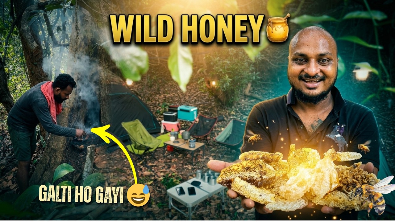 We Went Deep Into Jungle for Honey&hellip; Got Attacked by Bees! 🐝😱 | Camping Part 2
