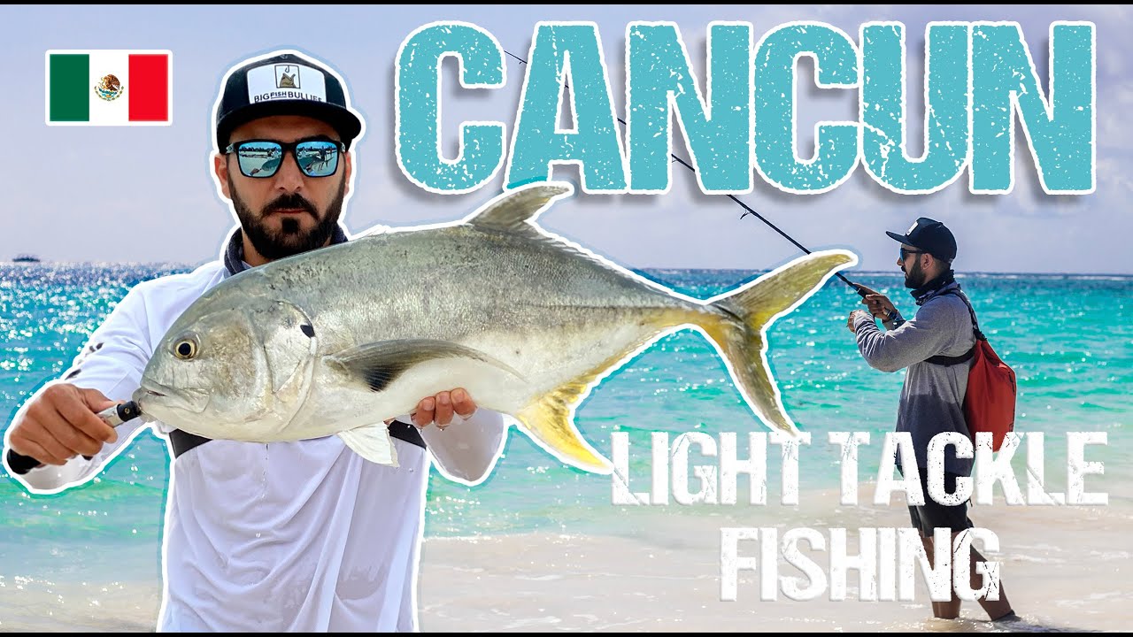 JACK/Jurel Toro in Cancun - Mexico with Light Tackle Fishing