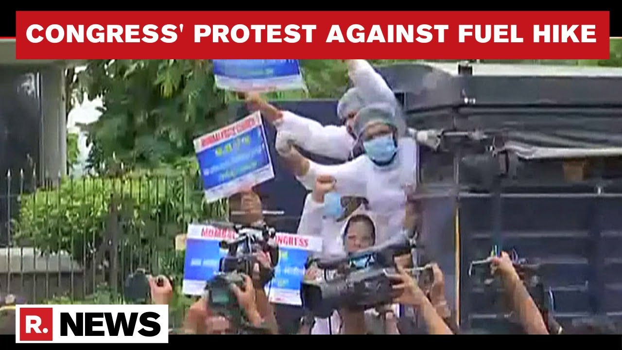 Mumbai: Youth Congress Members, In PPE Suits, Protest Against Fuel Price Hike; 40 Detained