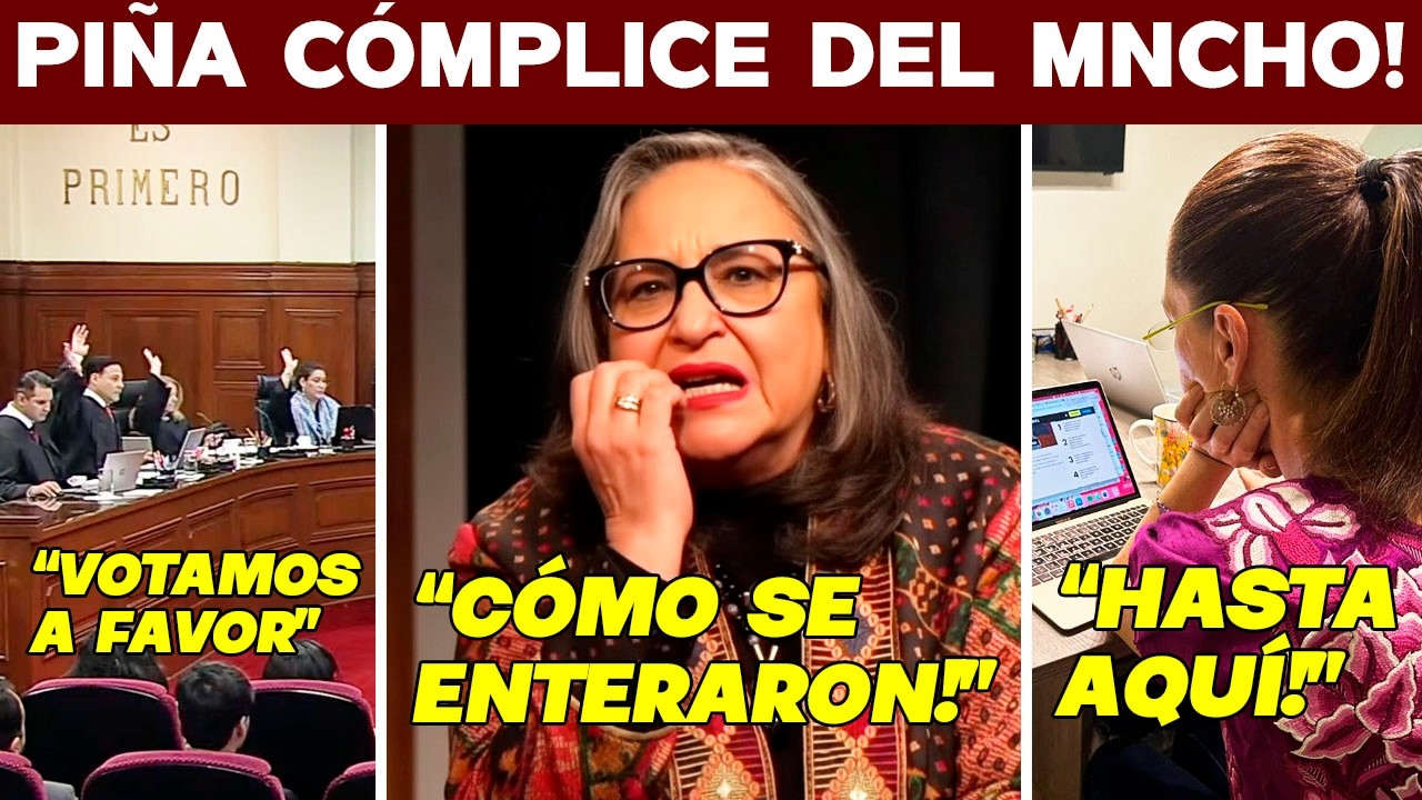 ATORAN A PIÑA! EMBARRADA CON MNCHO. NUEVA SCJN CAZA CÓMPLICE. FIN DEL JUEGO