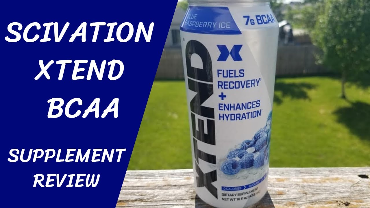 Scivation Xtend Carbonated 7G BCAAs - Blue Raspberry Ice (Supplement Review)