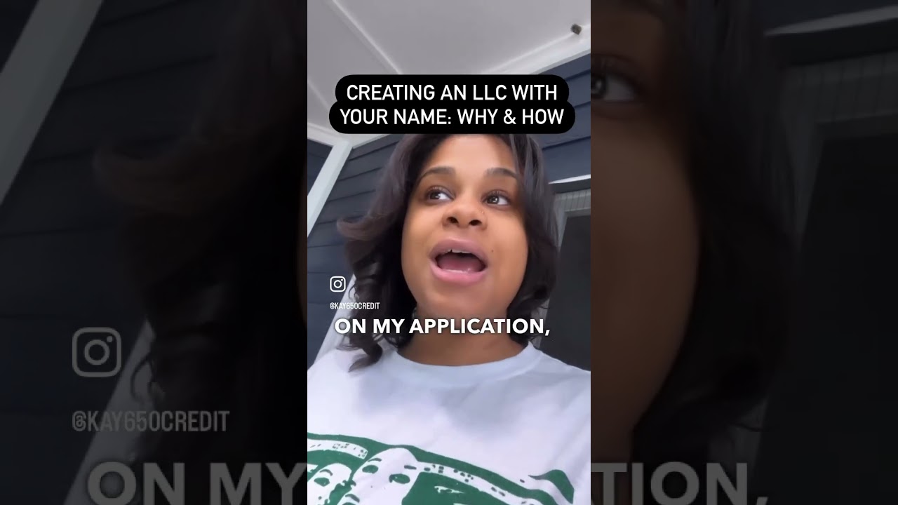 CREATING AN LLC USING MY OWN NAME