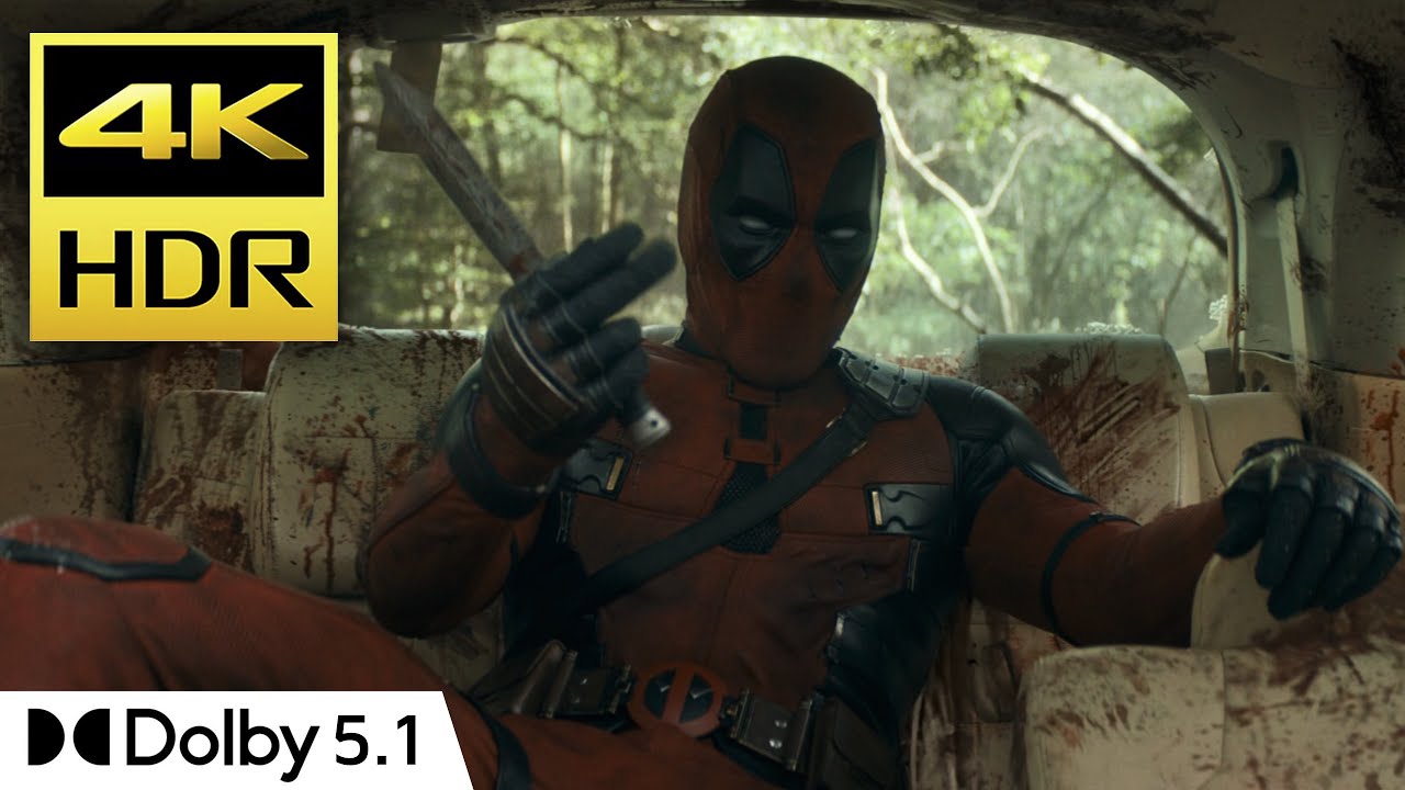 Deadpool & Wolverine (2024) - Car Fight Scene [4K HDR - Dolby 5.1]
