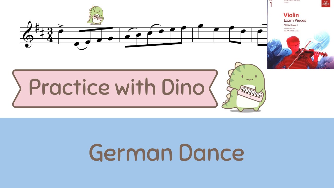 German Dance - Joseph Haydn (ABRSM 2020-2023 violin grade 1) play along + piano accompaniment only