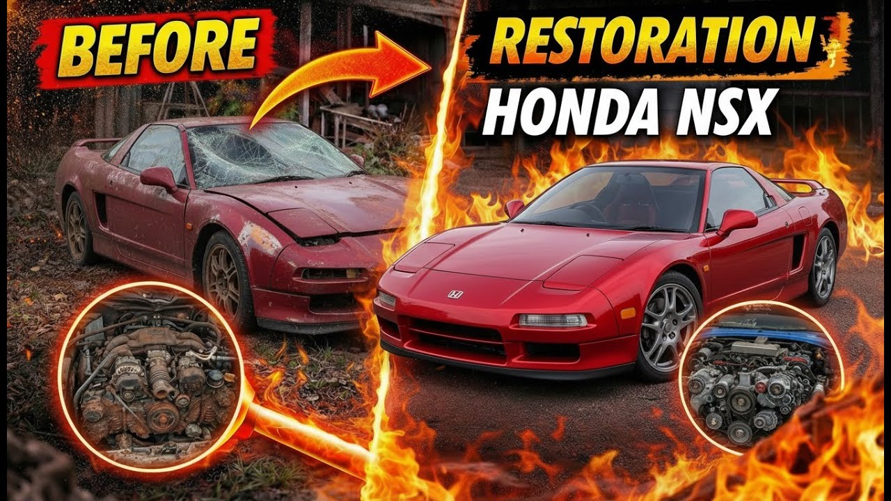 Honda NSX Full Restoration – From Abandoned Supercar to Legendary JDM Icon