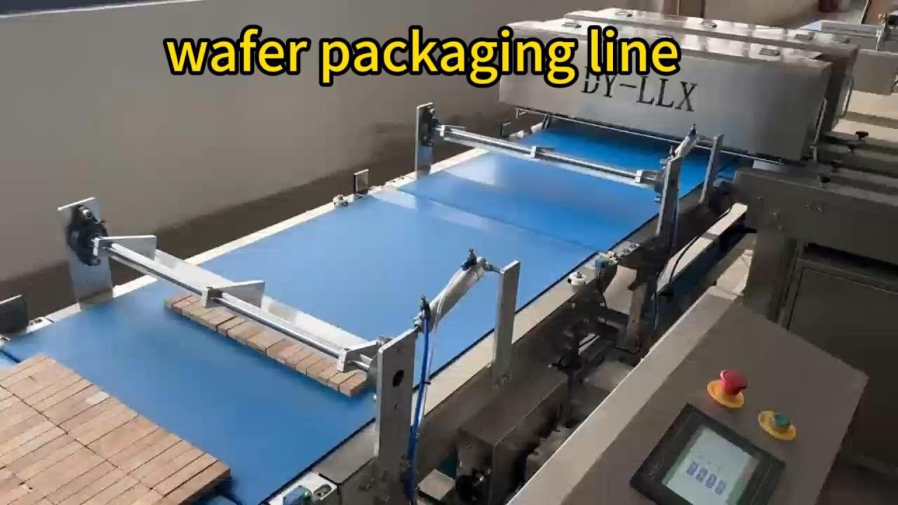 High Speed Flow Pack Packing Machine Film Package Wafer Biscuits Fully Automatic  Packaging Machine