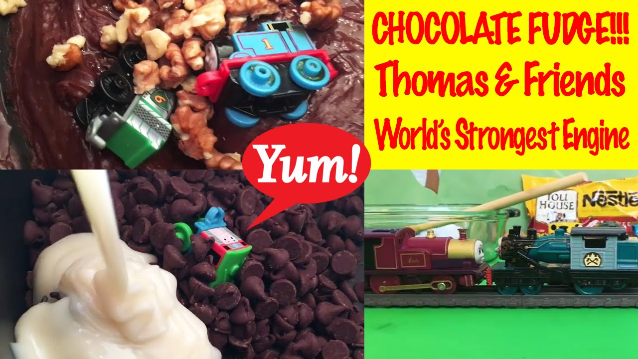 Chocolate Fudge!!! Thomas and Friends World's Strongest Engine Toys Challenge