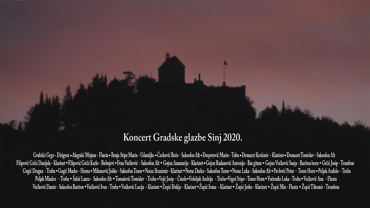 Koncert gradske glazbe Sinj 2020.