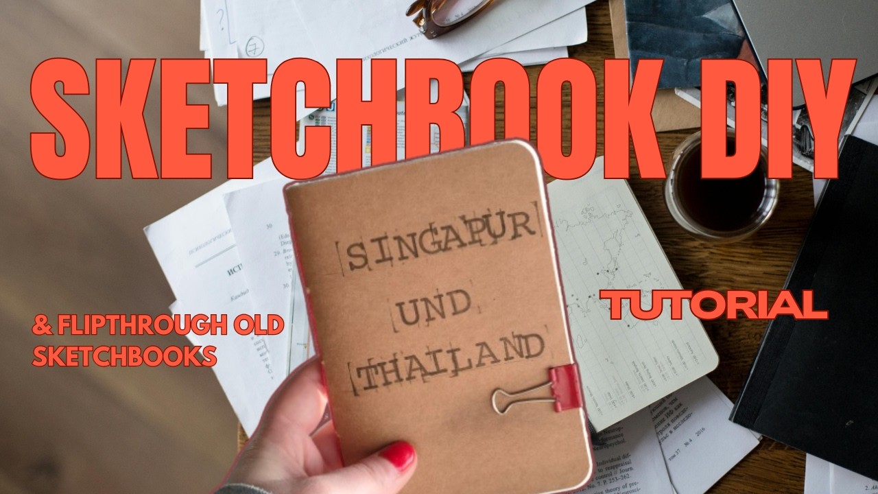Sketchbook DIY & Flipthrough ✨ Vorbereitungen auf die nächste Reise