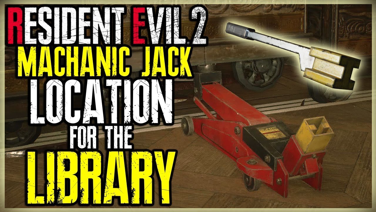 Расположение Machanic Jack на книжной полке в библиотеке &mdash; Resident Evil 2 Remake