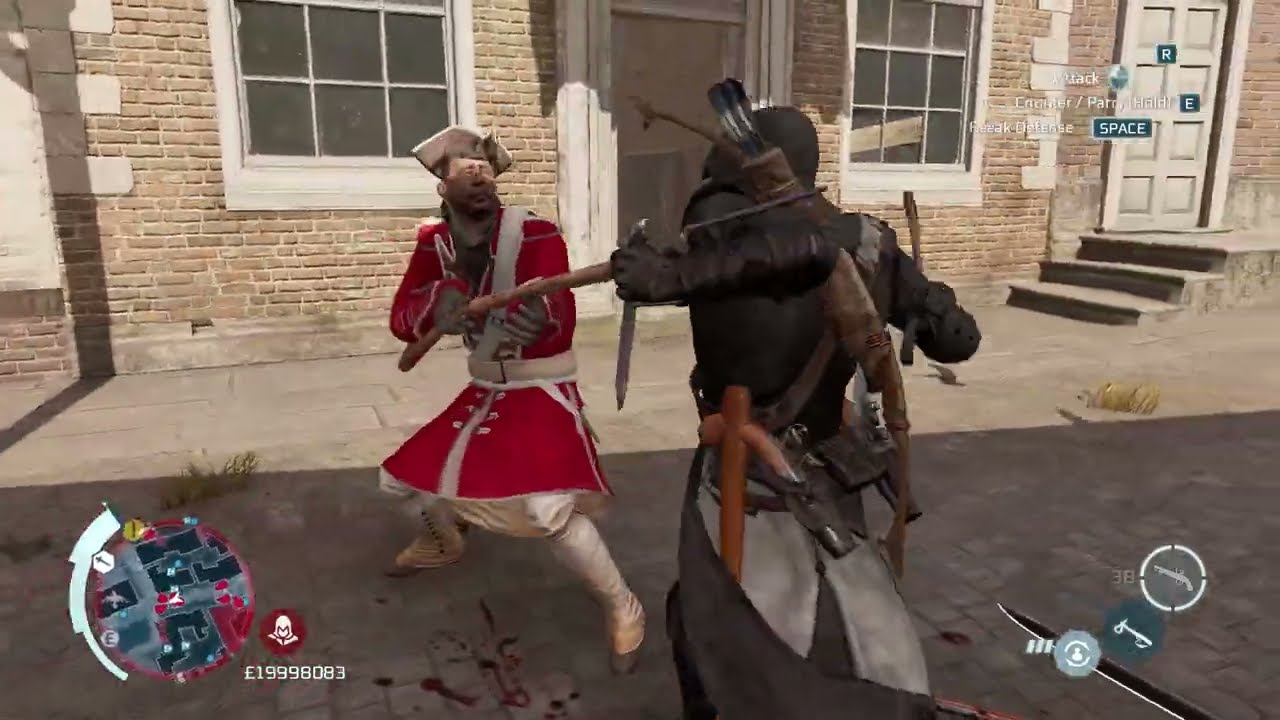 Assassin's Creed III Remastered-Brutal Kills And Parkour [4K]