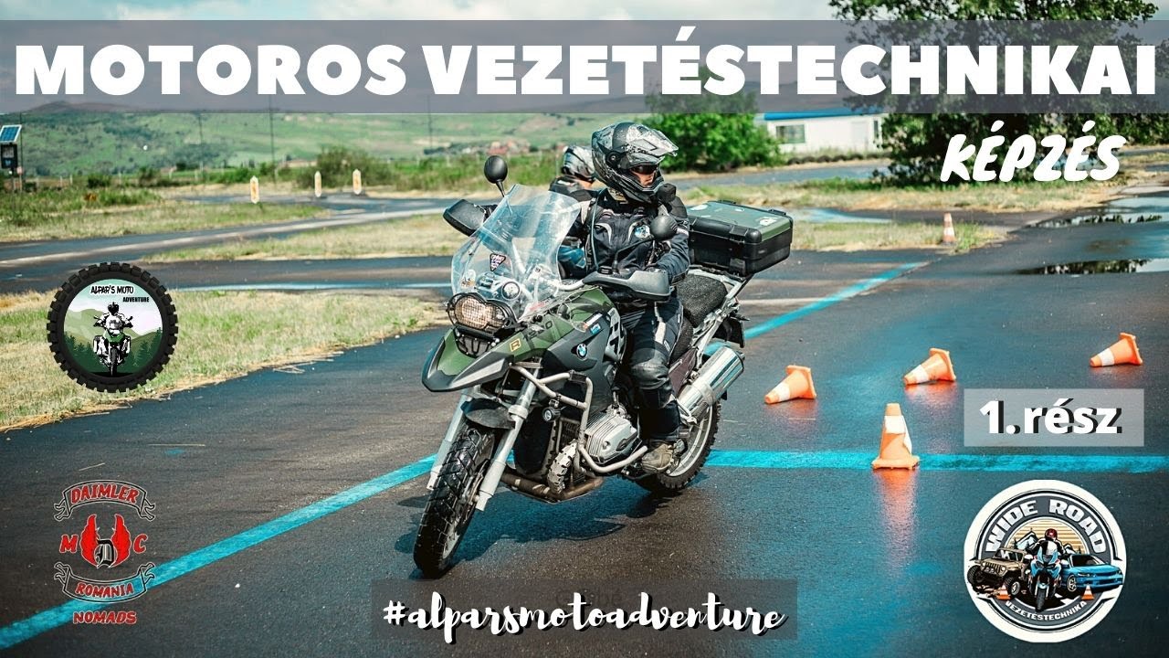 Összefoglaló -  Wide Road motoros vezetéstechnikai tréning - Emelt szint - első rész BMW R1200GS