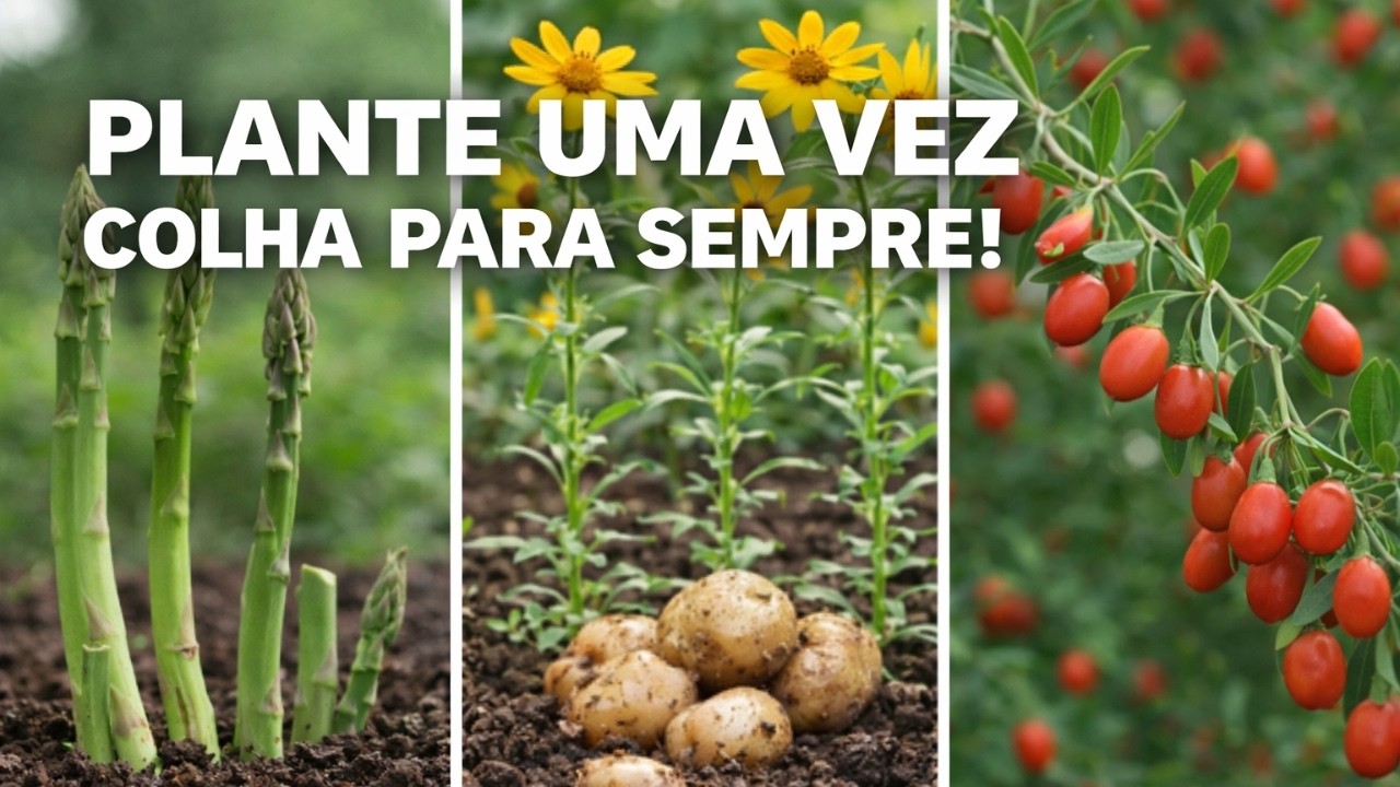 Plante Estas 7 Culturas Perenes UMA VEZ… e Colha Para Sempre!