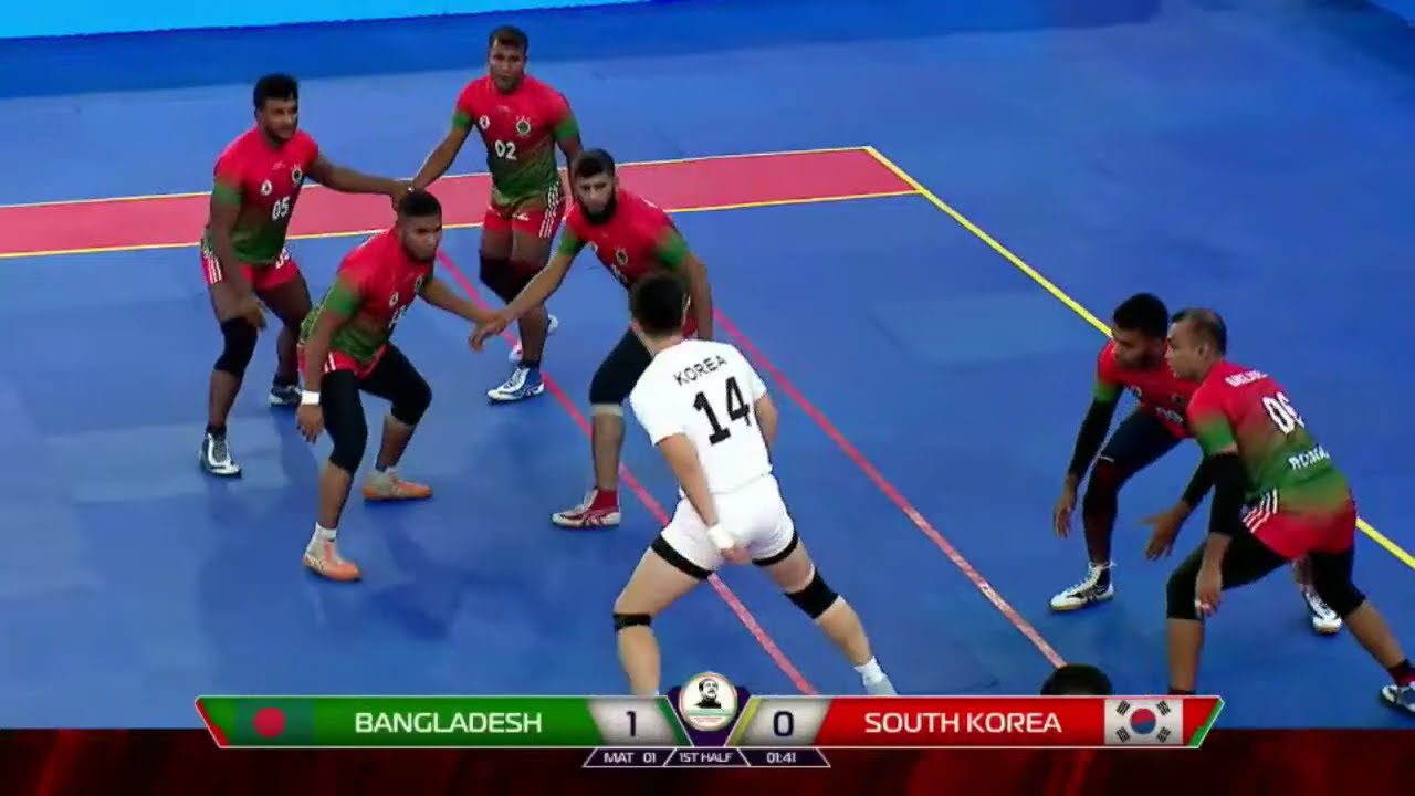 Bangladesh VS South Korea | Bangabandhu Cup 2024 International Kabaddi Tournament