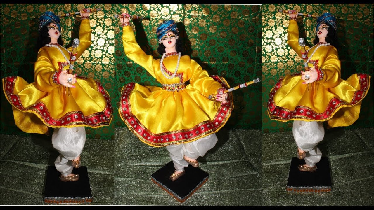 Navratri Special l Garba Male Dancer Part-1 l How To Make l Vandana Craft l Indian Craft Doll Making