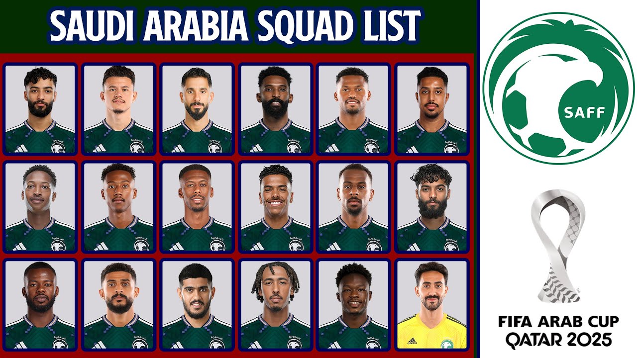 Saudi Arabia’s Squad for FIFA Arab Cup 2025 Revealed!