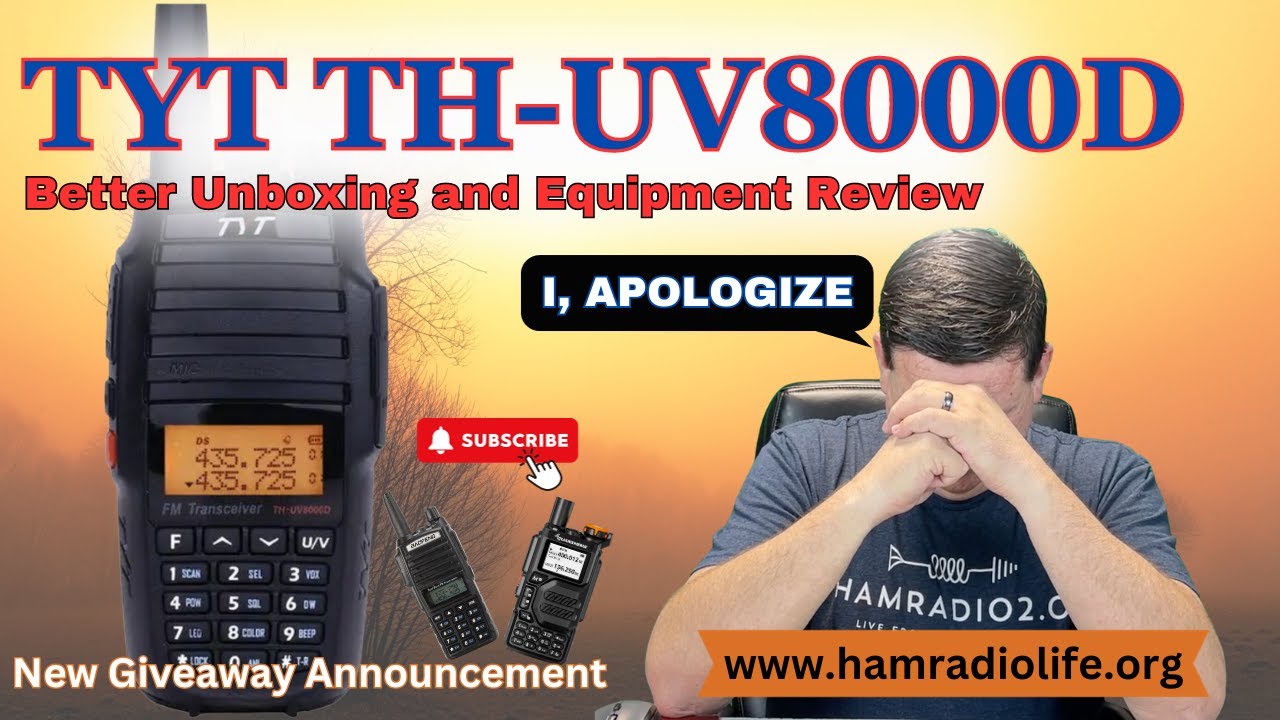 TYT TH UV8000D DO-OVER Unboxing and Cross Band Repeater