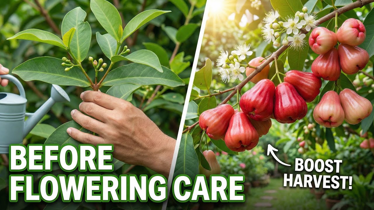 फूल आने से पहले ये गलती मत करना | Water Apple Plant Care Before Flowering 
