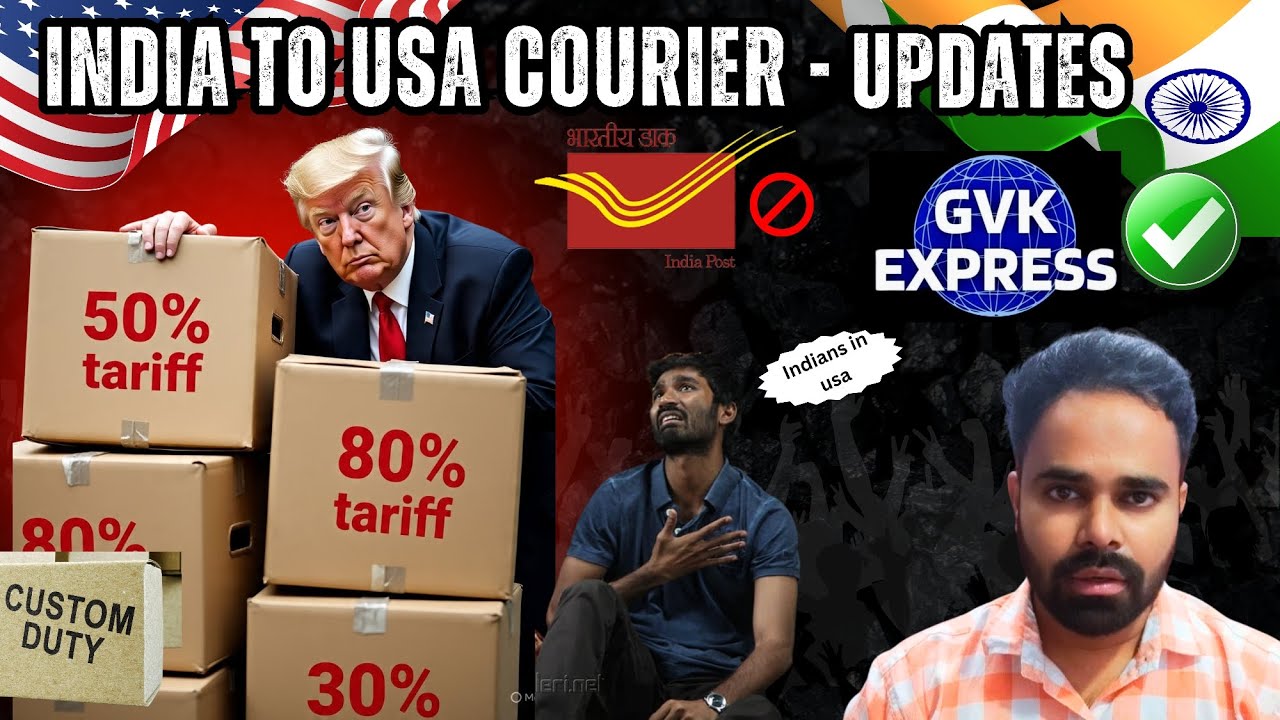 India to USA Courier Alert! New Rules After Trump Tariffs | GVK Express #trumpnews #custom #usa 
