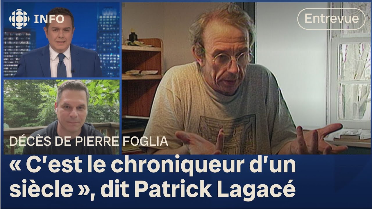 Patrick Lagacé réagit au décès de Pierre Foglia